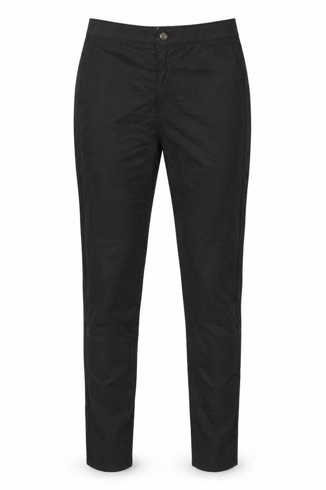 Topshop Womens Black Cotton Trousers Size 30 in L31 in Regular Button