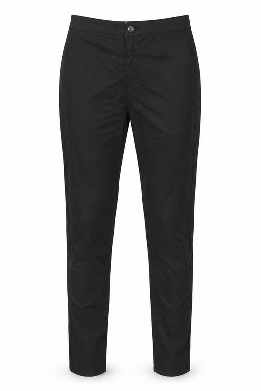 Topshop Womens Black Cotton Trousers Size 30 in L31 in Regular Button