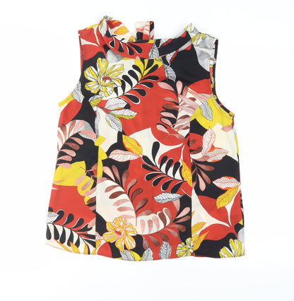 Womens UK Size 12 Amaryllis Multicoloured Camisole Blouse
