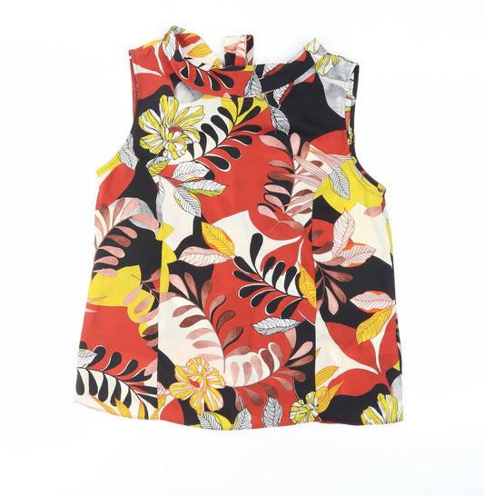 Womens UK Size 12 Amaryllis Multicoloured Camisole Blouse