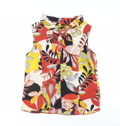 Womens UK Size 12 Amaryllis Multicoloured Camisole Blouse