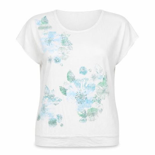 Bonmarché Women's White Floral T-Shirt Size 18