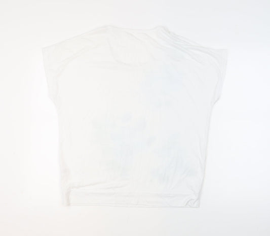 Womens UK Size 18 BM White Basic T-Shirt