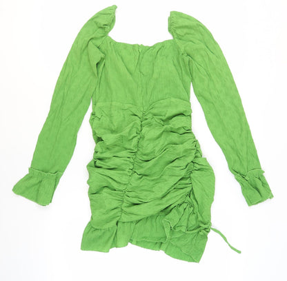 PrettyLittleThing Women’s Green Bodycon Dress, Size 12