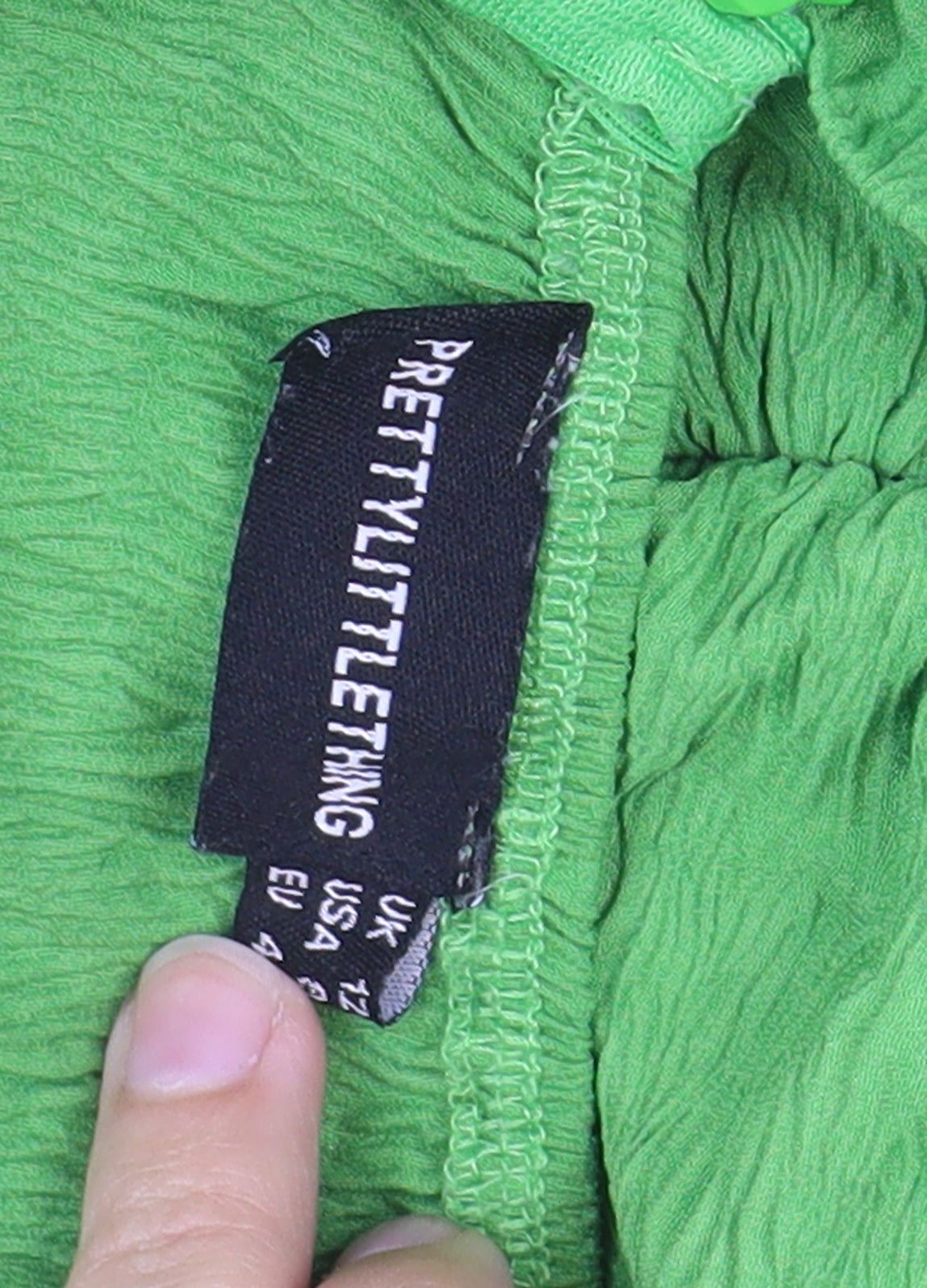 PrettyLittleThing Women’s Green Bodycon Dress, Size 12