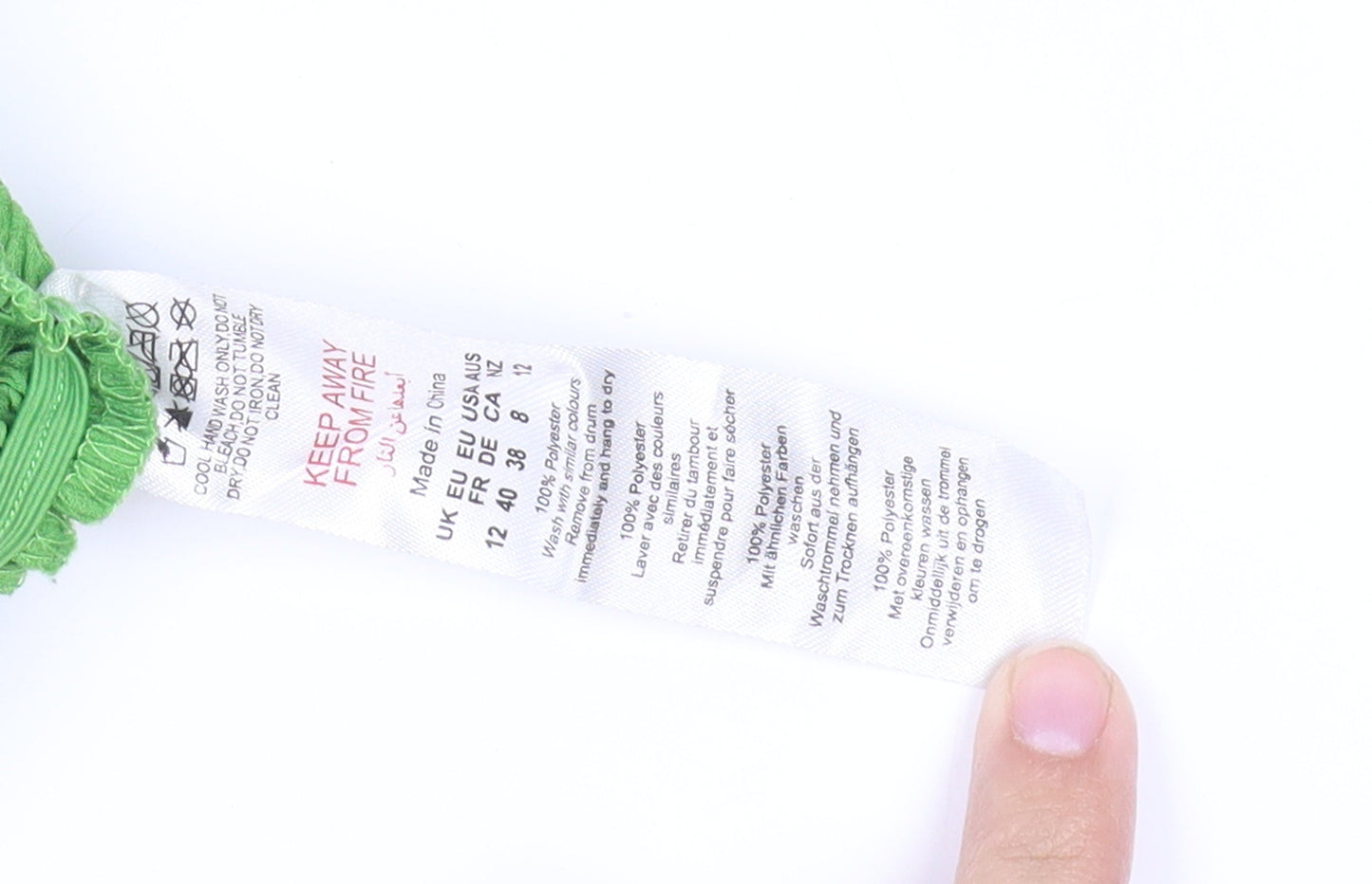 PrettyLittleThing Women’s Green Bodycon Dress, Size 12