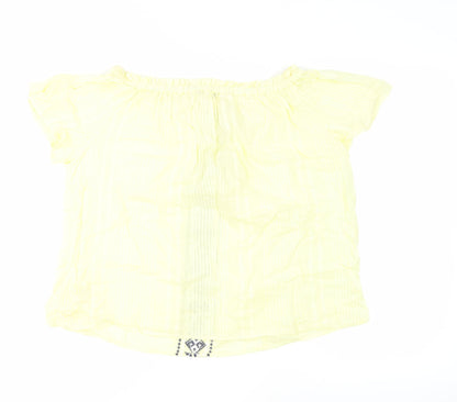 Womens UK Size 14 The Collection Debenhams Yellow Basic Blouse