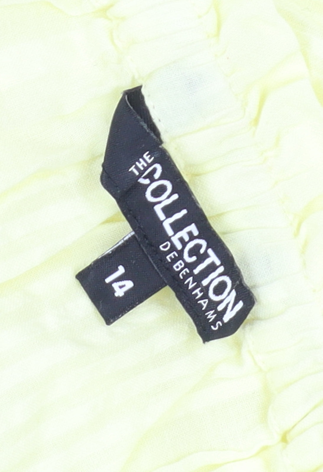 Womens UK Size 14 The Collection Debenhams Yellow Basic Blouse