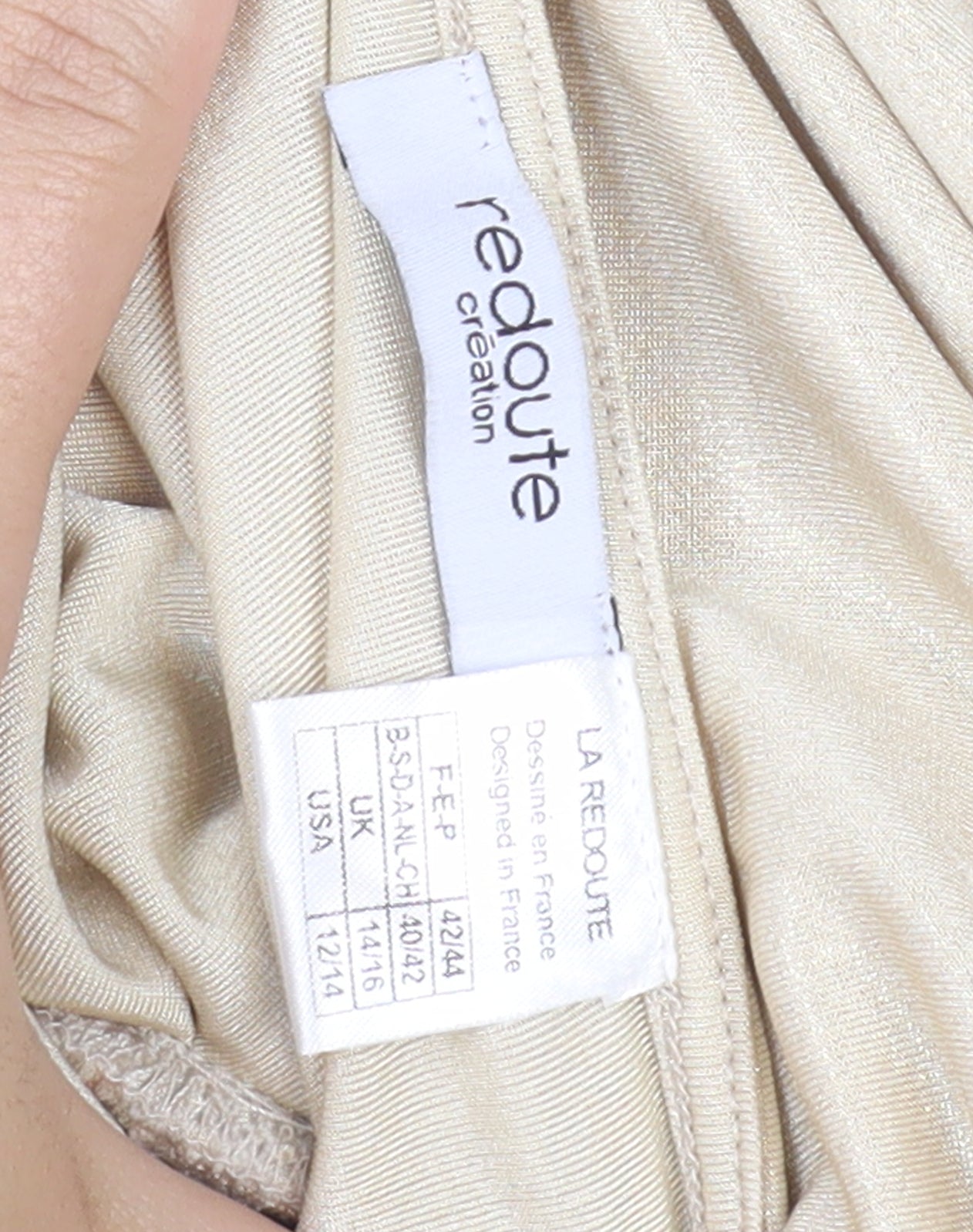 Womens UK Size 14 La Redoute Beige  Blouse