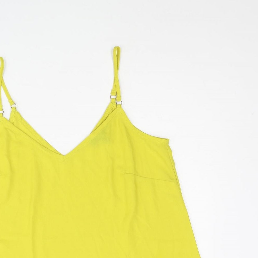 Womens UK Size 12 New Look Yellow Camisole Blouse