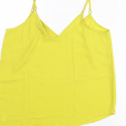 Womens UK Size 12 New Look Yellow Camisole Blouse