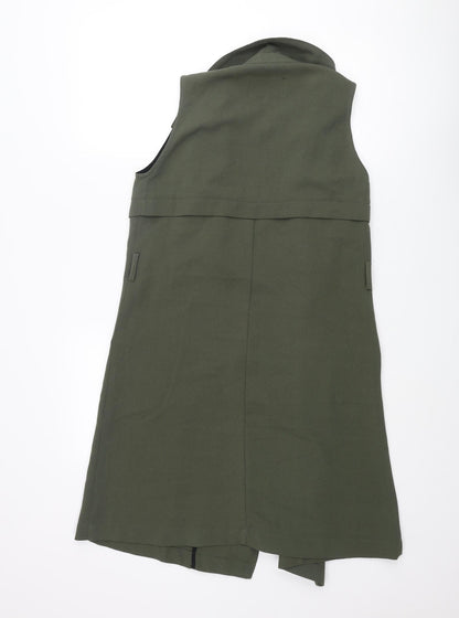 Womens UK Size 8 River Island Green Gilet