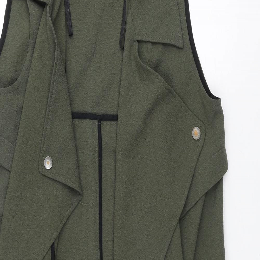 Womens UK Size 8 River Island Green Gilet