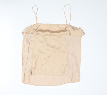 Womens UK Size XL Zara Beige Camisole Blouse