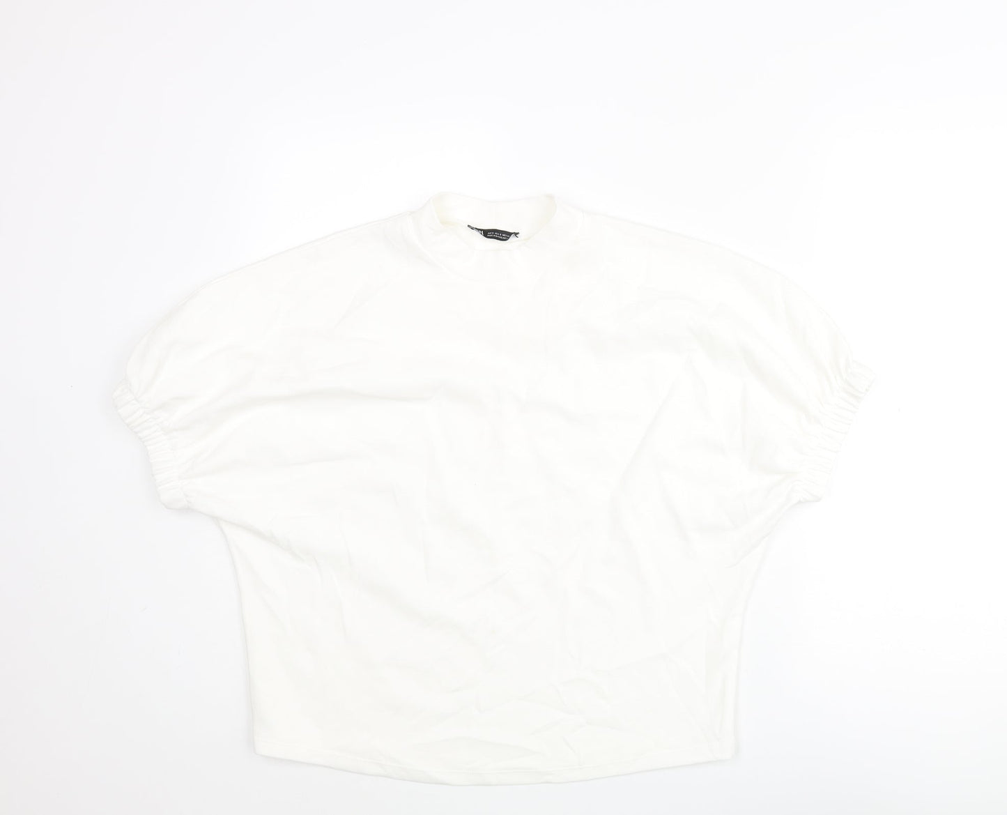 Womens UK Size S Zara White Basic Blouse