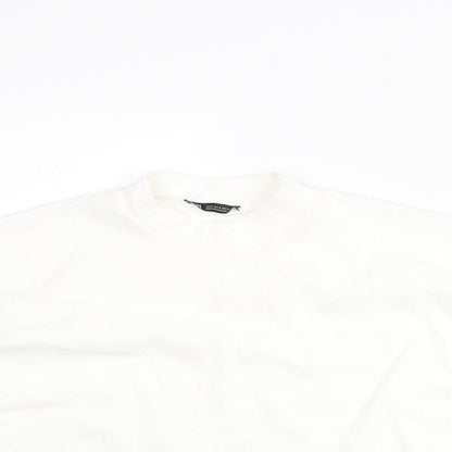 Womens UK Size S Zara White Basic Blouse