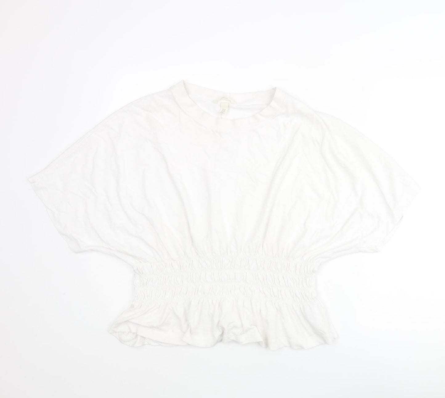 Womens UK Size 2XL H&M White Basic Blouse