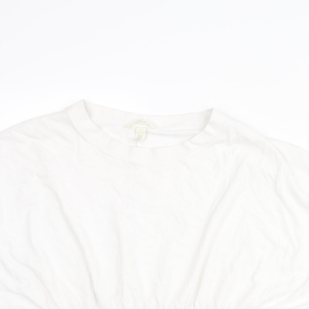 Womens UK Size 2XL H&M White Basic Blouse
