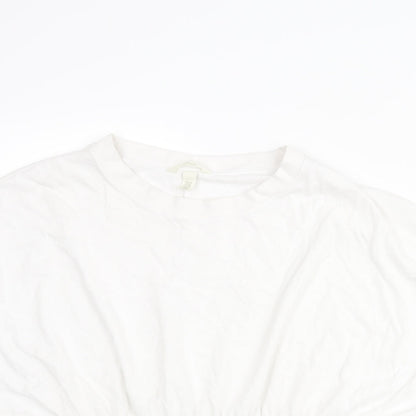 Womens UK Size 2XL H&M White Basic Blouse