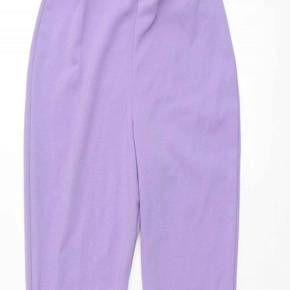 Womens UK Size 6 ASOS Regular Fit  Purple Trousers