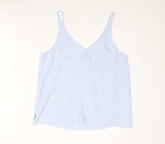 Womens UK Size 12 Topshop Blue Camisole Blouse