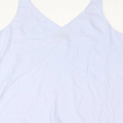 Womens UK Size 12 Topshop Blue Camisole Blouse