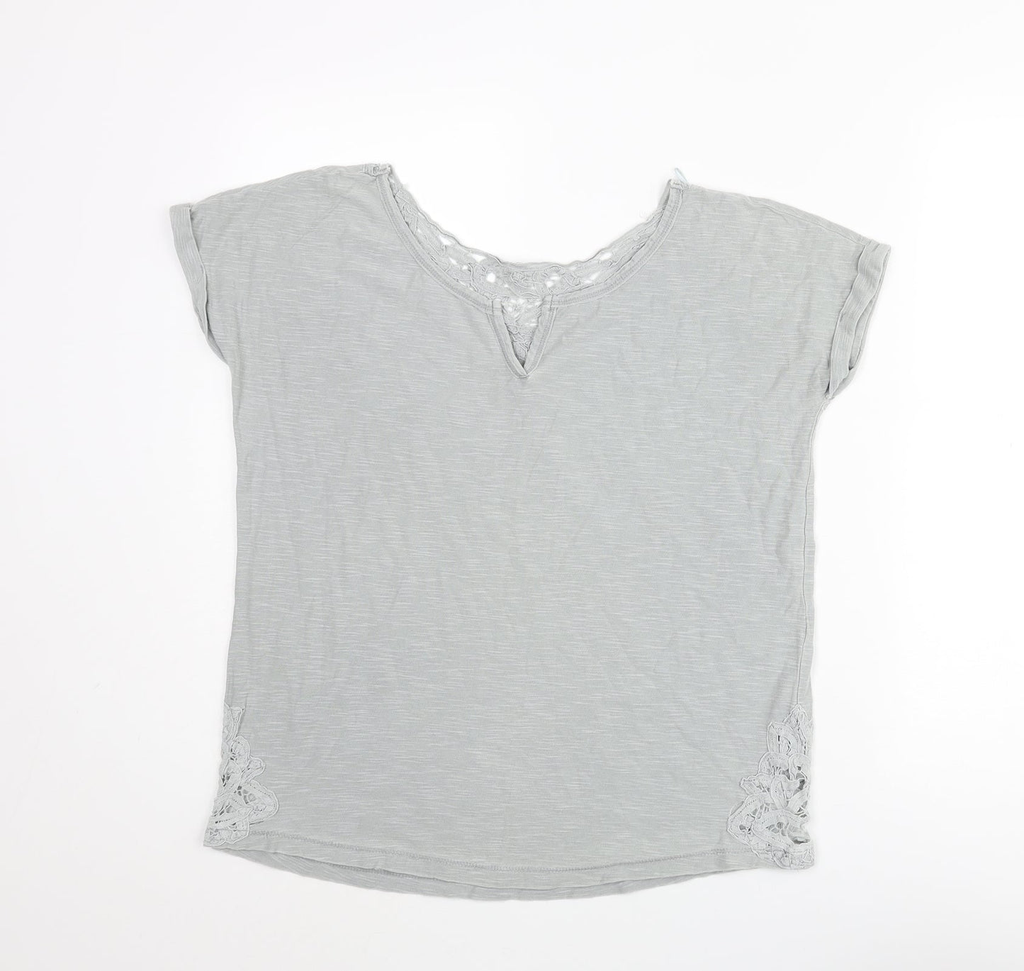 Womens UK Size 6 NEXT Grey Basic Blouse
