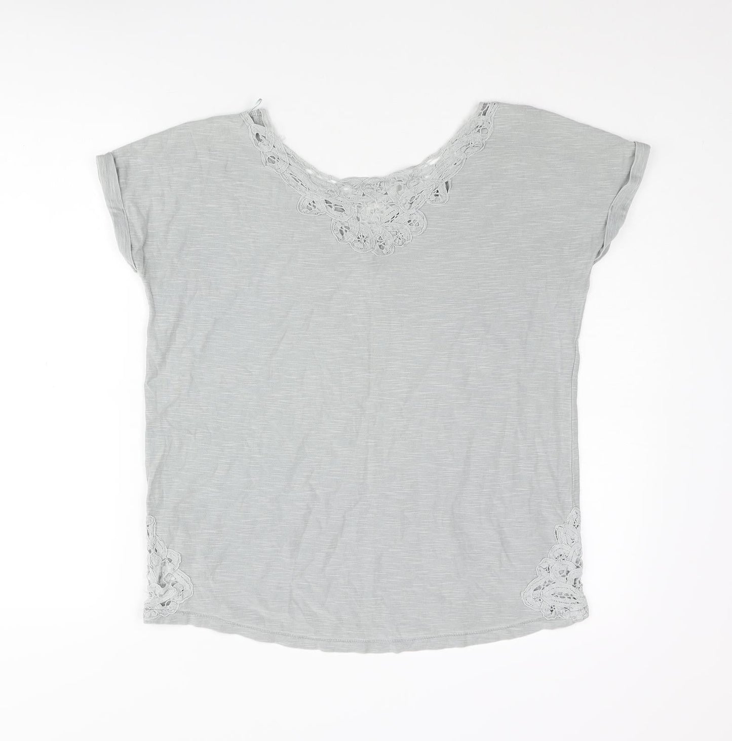 Womens UK Size 6 NEXT Grey Basic Blouse