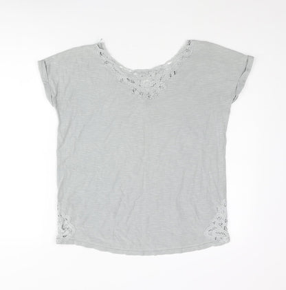 Womens UK Size 6 NEXT Grey Basic Blouse
