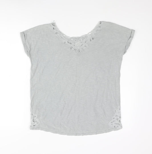 Womens UK Size 6 NEXT Grey Basic Blouse