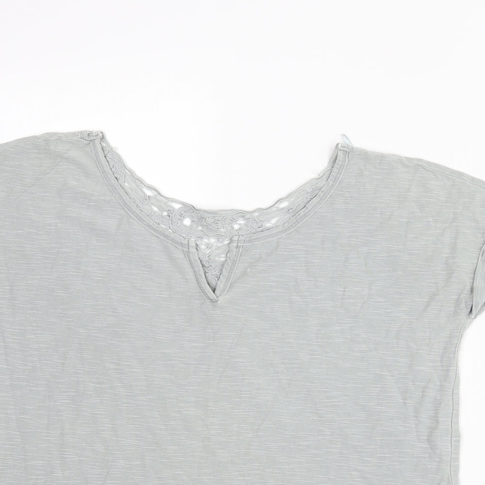 Womens UK Size 6 NEXT Grey Basic Blouse