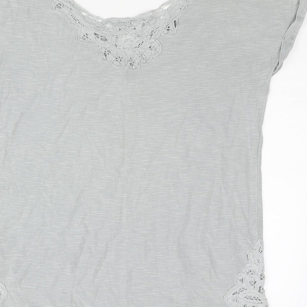 Womens UK Size 6 NEXT Grey Basic Blouse