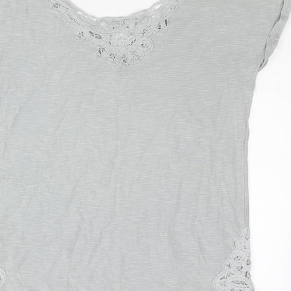 Womens UK Size 6 NEXT Grey Basic Blouse