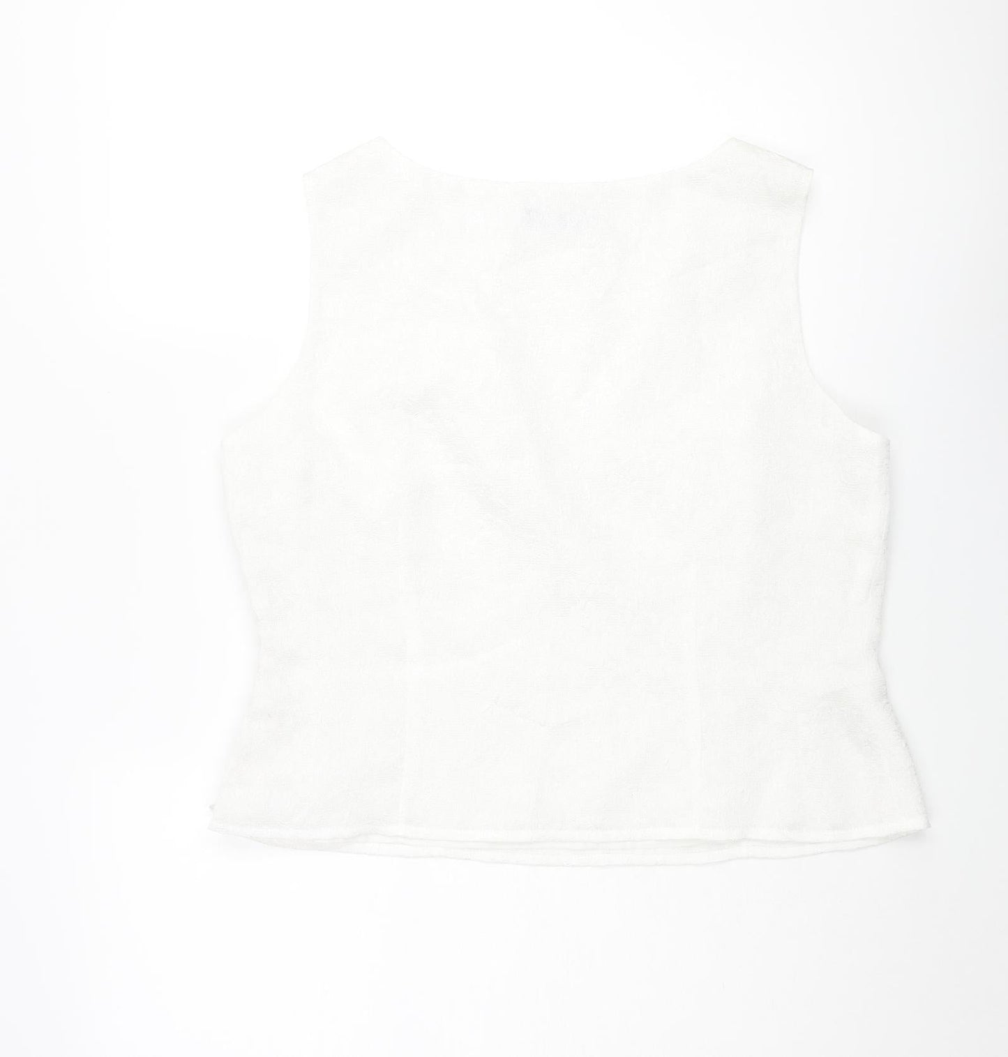 Womens UK Size 16 Planet White Basic Blouse