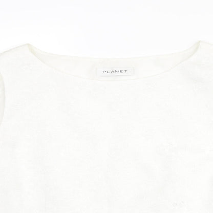 Womens UK Size 16 Planet White Basic Blouse