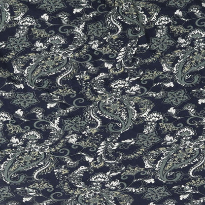 bonprix Womens Blue Paisley Polyester Basic Blouse Size XL Henley