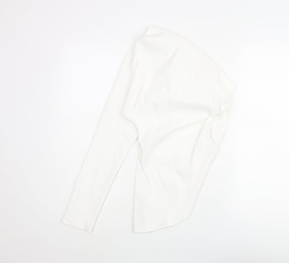 Womens UK Size S Zara White Basic Blouse