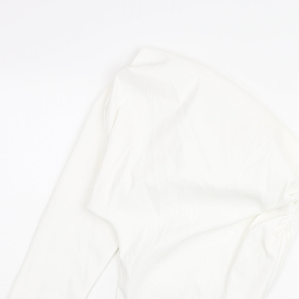 Womens UK Size S Zara White Basic Blouse