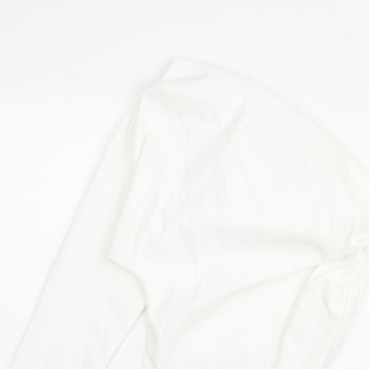 Womens UK Size S Zara White Basic Blouse