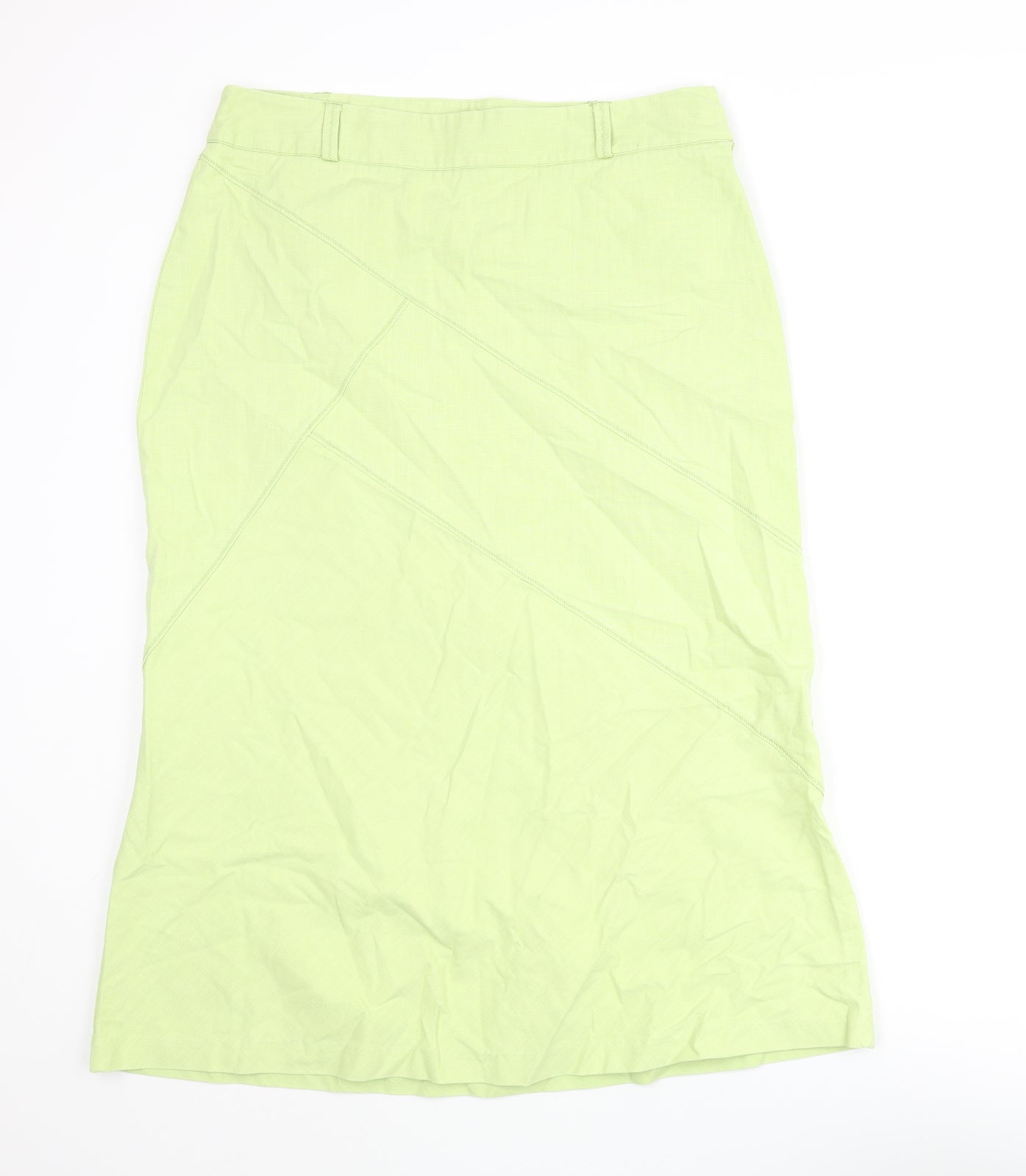 Off Shoot Womens Green Polyester Straight & Pencil Skirt Size 34 in Zip