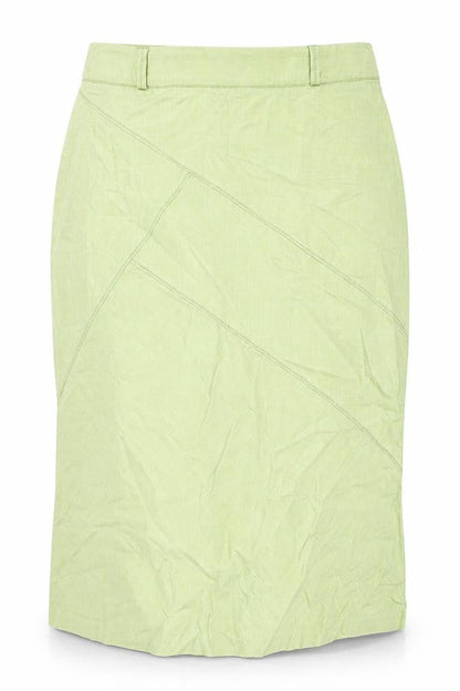 Off Shoot Womens Green Polyester Straight & Pencil Skirt Size 34 in Zip
