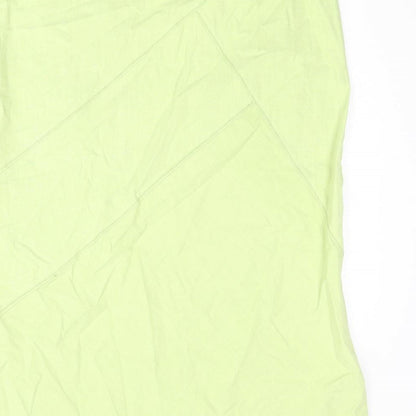 Off Shoot Womens Green Polyester Straight & Pencil Skirt Size 34 in Zip
