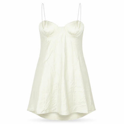 Zara Womens Gold Polyester A-Line Size XL Sweetheart Zip - Rhinestone Strap