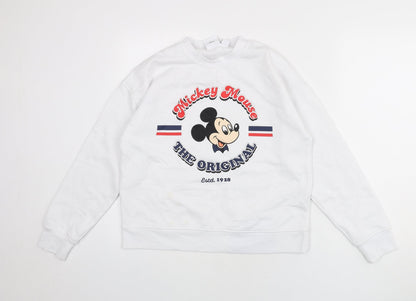 Womens UK Size 6 Disney White Pullover Sweatshirt