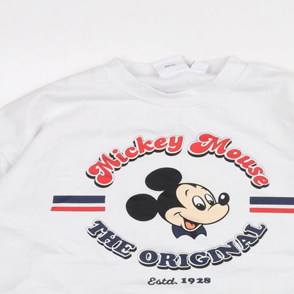 Womens UK Size 6 Disney White Pullover Sweatshirt