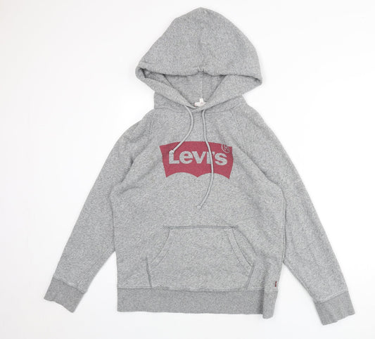 Mens UK Size XS Levi's Grey Pullover Hoodie