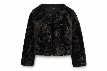 Womens UK Size 8 H&M Black Jacket