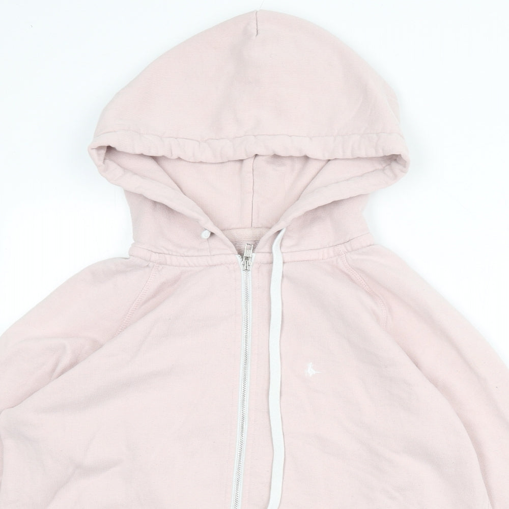 Womens UK Size 14 Jack Wills Pink Full Zip Hoodie