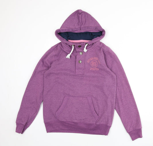 Crane Womens Purple Polyester Pullover Hoodie Size L Snap - New Jersey