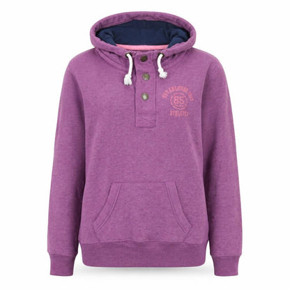 Womens UK Size L Crane Purple Pullover Hoodie